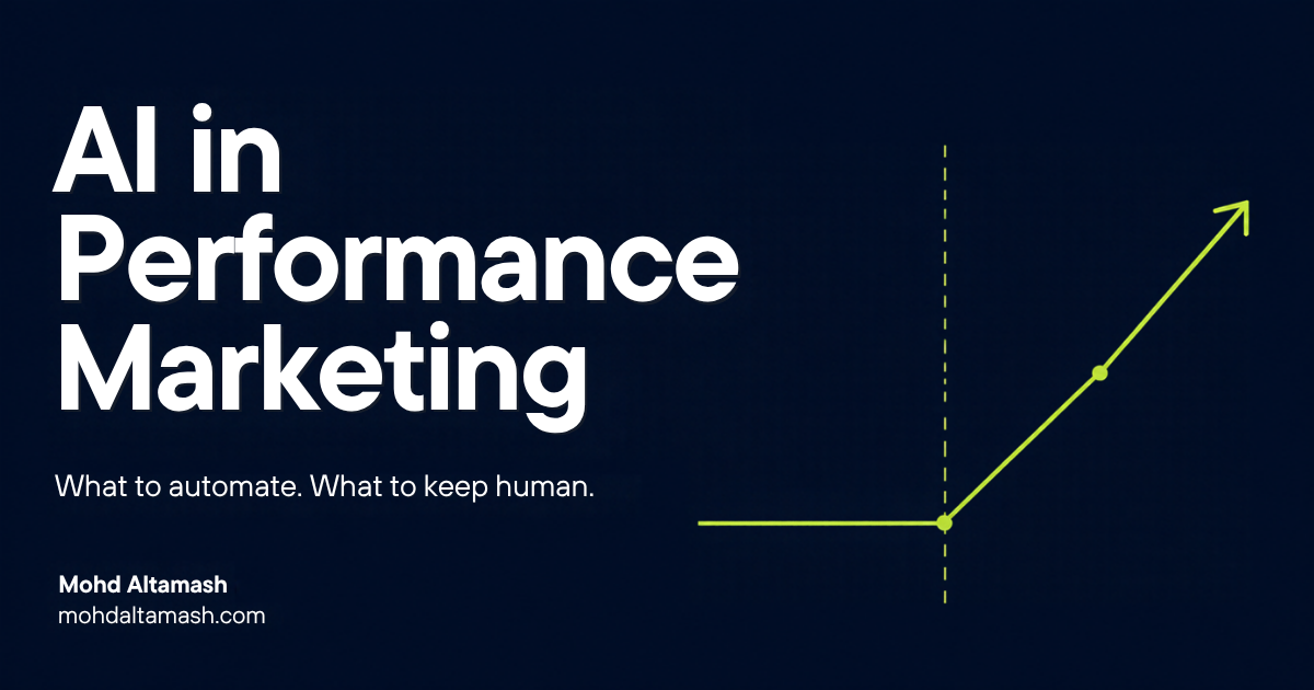 AI in Performance Marketing: What to Automate and What to Keep Human